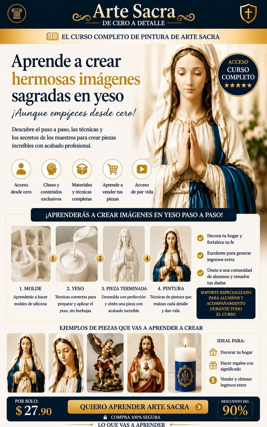 Arte Sacra - Curso completo de pintura